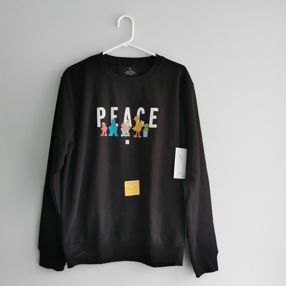 Peace collective X Seaseme Street Crewneck